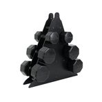 Besinistanbul PS SPOR 3 ÇİFT DAMBIL SET 6 KG + 8 KG + 10 KG + STAND SİYAH