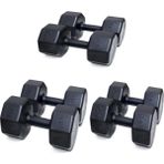 Besinistanbul Ps Spor 3 Çift Dambıl Set 6 kg x 2 Ad / 8 kg x 2AD/ 10 kg x 2 Ad - 48 kg