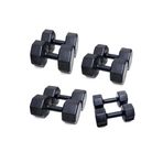 Besinistanbul PS SPOR 4 SET DAMBIL = 3 KG X 2 AD. 6 KG X 2 AD. 8 KG X 2 AD. 10 KG X 2 AD. SİYAH