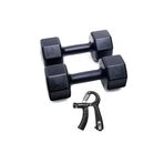 Besinistanbul PS SPOR 5 KG DAMBIL X 2 ADET = 10 KG+SAYAÇLI AYARLANABİLİR EL YAYI SİYAH