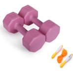 Besinistanbul Psspor 2 x 3 Pembe Renk Dambıl Set + Ayarlanabilir Atlama Ipi - 2 x 3 kg