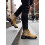 Beskar Signature BA0444 Bağcıksız Rahat Yüksek Taban Camel Erkek Spor Yarım Bilek Bot