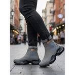 Beskar Signature BA0444 Bağcıksız Rahat Yüksek Taban Füme Erkek Spor Yarım Bilek Bot