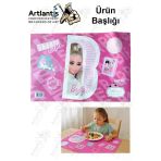 Beslenme Bezi Kız Modeli Yıkanabilir 32X47 Cm 1 Adet Beslenme Örtüsü Okul Öncesi Kreş Anasınıfı İlkokul İçin İdeal