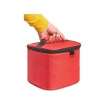 Beslenme Çantası Termal Çanta Soğuk ve Sıcak Tutucu Termal Termos Kamp Çanta Soğuk Içecek Çantası Kamp Termos Çantası 8 Litre (Kırmızı) - Ahşap
