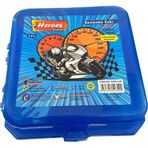 Beslenme Kutusu 4 Bölmeli Motor Mavi Renk Erkek Figürlü 1 Adet Yemek Saklama Kabı Beslenme Çantası