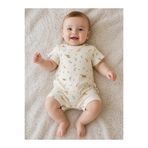 BESMİNO %100 PAMUK KIZ BEBEK YAZLIK TULUM