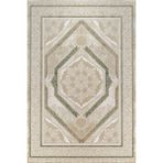 Bespoky 100x450 cm Bej Krm Modern Lüks Yolluk Yıkanabilir Halı | Mutfak Yolluk Koridor Halısı | Leke Tutmayan Kaymaz | KRM_DARK-DK019Y - 100 x 450 cm
