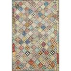 Bespoky 80x250 cm Bej Cornelia Modern Etnik Yolluk Yıkanabilir Halı | Mutfak Yolluk Koridor Halısı | Leke Tutmayan Kaymaz | CORNELİA-9261 - 80 x 250 cm