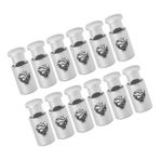 BESPORTBLE 1 Takım Kullanışlı Metal Klipsler Şiş Klip ızgara Aksesuarları Sopa Ile Küçük Kelepçeli Şişler Barbekü Şişleri Klipsleri Küçük Şiş Tokaları Demir Tel Silver 12 Adet