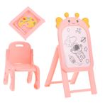 BESPORTBLE 1 Takım Sevimli Minyatür Mobilya Minyatür Aşınmaya Dayanıklı Minyatür Mobilya Dollhouse Şövale Oyun Evi Sandalye Mini Tepsisi
