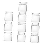 BESPORTBLE 10 Adet Mini Etli Cam Şişe Test Tüpü Yayma Istasyonu Mikro Peyzaj Şişesi Çiçek Succulents Ekici Mikro Manzara Eko Şişe Mantar Yayılım Kavanozları Düğün Test Tüpü Transparent Bardak
