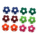 BESPORTBLE 12 Adet Mini Renkli Masa Futbolu 36mm Spor Futbolu Seti Erkek Ve Kız Çocukları İçin Yedek Mini Oyun