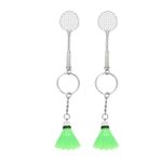 BESPORTBLE 2 Adet Badminton Anahtarlık Raket Anahtarlık Badminton Sopası Anahtarlık Sırt Çantası Aksesuarları Tenis Raketi Anahtarlık Spor Anahtarlık Futbol Hediye Basketbol Süslemek Plastik