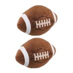 BESPORTBLE 2 Adet Kanepe Futbol Peluş Yastık Minderi Yaratıcı Rugby Topu Minderi Yumuşak Ve Rahat Futbol Atma Yastığı Futbol Severler İçin