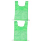 BESPORTBLE 2 Adet Oyun Yeleği Atletik Tank Erken Eğitici Yelek Açık Spor Yelek Yürümeye Başlayan Yelek Profesyonel Futbol Topu Yansıtıcı Yelek Spor Dalları Çocuk Polyester