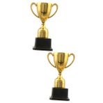 BESPORTBLE 2 Altın Kupa Ödülleri Çocuklar Için Özel Mini Oyuncaklar Çocuklar Için Futbol Çocuklar Için Altın Kupa Bardak Mini Kupa Bardak Kupa Yıldız Kupa