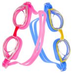 BESPORTBLE 2 Çift Çocuk Yüzücü Gözlüğü Çocuk Gözlüğü Yüzme Yarışması Şnorkel Geniş Görüş Basit Yüzücü Net Görüş Çocuk Gözlük Pe Maske ışık Kız Çocuk