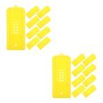 BESPORTBLE 2 Takım Arı Kovanı Astar Neme Hafif Tahta Kelepçeleri Fermuar Bandı Arı Ekipmanları Arı Kutusu Faydalı Arıcı Malzemeleri Kraliçe Yetiştirme Ekipmanları Plastik Yellow 10 Adet * 2
