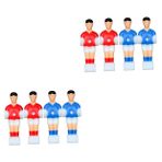 BESPORTBLE 2 Takım Turnuva Stili Futbol Erkek Oyuncuları Rod Masa Futbolu Masası Için Yedek Parçalar 4 Adet * 2