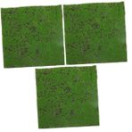 BESPORTBLE 3 Parça yapay sahte yosun duvar süsü duvar dekarasyon home decor aesthetic yeşillik dekoru suni çim dış mekan peyzaj dekoru cam şişe sahte çim sahne süslemek çim mat kimyasal elyaf