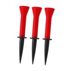 BESPORTBLE 3 Parça Yumuşak Lastik Çivi Kırılmaz Golf Tişörtü Golf Antrenman Tişörtleri Golfçü Eğitim Aksesuarları Golf Kramponu Özel Golf Tees Lastik Tee Dayanıklı Dış Mekan Ürünü Kauçuk