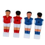 BESPORTBLE 4 Adet Mini Futbol Figürleri Masa Üstü Futbol Yedek Parçaları Plastik Kırmızı Turnuva Stili 14m Masa Futbolu Masası Için