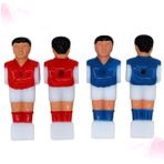 BESPORTBLE 4 Adet Plastik Masa Futbolu Bebekleri - Mini Futbol Oyunu Erkekler 14m Futbol Masası Için Yedek Parçalar - Kırmızı