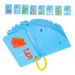 BESPORTBLE 4 Kutu Tayland Flash Kartlar Çocuklar İçin Toddler Flashcards Konuşma Kartları Sözsüz Çocuklar İçin Konuşma Kartları Erken Eğitim Cihazı Flash Kartlar Çocuklar Için Flashcards