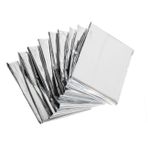 BESPORTBLE 6 Adet Acil Durum Battaniyesi Kapsayan Bayılma Neden Olmuş Daha Sıcak Mini Yansıtıcı Kapılar ısıtıcıyı Silin Pencere Karartması Tedarikli Parlama Ateşleyici Uzay Gümüş Silver