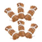 BESPORTBLE 6 Adet Mini Saman Balyaları El Sanatları El Işi Minyatür Samanlık Dekorasyonlar 6.5cm Bebek Evi Saman Balyaları DIY Kum Masası Süslemeler Sahte Saman Balyaları