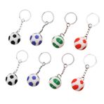 BESPORTBLE 8 Adet futbol anahtarlık futbol partisi spor anahtarlık futbol anahtarı Çocuklar Yeşil anahtarlık Esnek anahtarlık Çanta Asılı Süsleme Anahtarlık asılı Yumuşak silgi