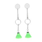 BESPORTBLE Badminton Raket Anahtarlıkları 2 Adet Anahtar Kolye Çanta Sırt Çantası Araba Dekoratif Badminton