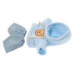 BESPORTBLE Bebek Giysileri Kiti Ayı Giysileri Sevimli Dolgulu Hayvan Bebek Aksesuarları Peluş Oyuncak Hoodie Pantolon Seti 20 Cm Peluş Bebekler Için Ayı Kıyafet Doldurulmuş Oyuncaklar