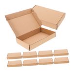 BESPORTBLE Küçük Kraft Karton Kutular - 20li Paket - Üç Katmanlı Kraft Kağıtlı Nakliye Kutuları - Oluklu Mukavva Posta Kutuları - Küçük İşletme Paketlemeleri İçin İdeal