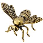 BESPORTBLE Pirinç Arı Masa Dekoru Küçük Arı Noel Hediyeleri Metal Arılar Feng Shui Heykelcik Bal Süsü Feng Shui Dekorasyonu Pirinç Bal Arısı Heykeli Arı Süsü Örnek Minyatür 3 Boyutlu