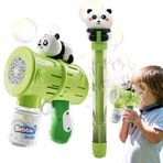Besreey 1-3 Yaş Yürümeye Başlayan Çocuklar İçin Köpük Makinesi | 2 Parça Panda Şekilli Köpük Balon Üfleme Cihazı | Okul Plaj Bahçe Oyun Parkı Düğün Yaz Partileri İçin Sahne Aksesuarları