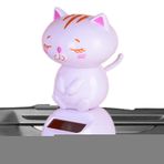 Besreey Güneş Bobblehead Kedisi,Güneş Enerjili Bobblehead Kedisi - Dansçı Figürinleri Sallayarak Süsleme - Dans Oyuncakları Süsleri, Araba İçi Bebek Süsleri, Dansçı Figürleri Sallayarak Süsleme