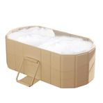 Besreey Katlanır küvet, taşınabilir küvet | Küvet Sıcak veya Buz Büyük Yalıtımlı Kova,Aile banyo aksesuarı, yetişkinler için katlanabilir ıslatma küveti