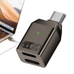 Besreey Kulaklıklar için C Tipi Konnektör, C Tipi Dönüştürücü Adaptör, PD 45W Type-C Çift Fonksiyonlu Adaptör, Oyun Sunucusu Akıllı Telefonlar Tablet için Çinko Alaşımlı Kulaklık Adaptörü