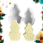 Besreey Noel Kalıpları Silikon, Silikon Noel Kalıpları | Sevimli Kardan Adam Silikon Kalıp | Kardan Adam Şekilli Alçı Silikon Kalıpları, Noel, Cadılar Bayramı İçin Yapışmaz Kardan Adam Silikon Kalıp