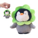 Besreey Peluş Penguen Kolye Anahtarlık, Peluş Bebek Kolye,Penguen Karikatür Doldurulmuş Kolye | Araba Anahtarları, Cep Telefonları, Çantalar, Sırt Çantaları için Karikatür Penguen Görüntü Anahtarlık