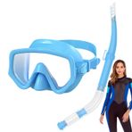 Besreey Yetişkinler için şnorkel ekipmanı, scuba şnorkel, panoramik bakışlar, sızdırmaz yüzücü gözlüğü, yetişkinler için, silikon yüzme ekipmanı, su sporu severler için