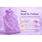 Best Choice Sıcak Su Torbası Peluş Kılıflı 2 Litre Gri - Lila