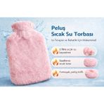 Best Choice Sıcak Su Torbası Peluş Kılıflı 2 Litre Gri - Pembe