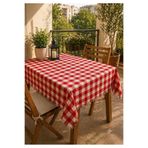 BEST CONCEPT Kırmızı Ekose Sofra Örtüsü Bezi Piknik Örtüsü Çok Amaçlı Örtü 140x140 cm