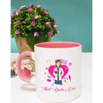 Best Doctor Ever Kadın Doktora Hediye Kupa Bardak Pembe - 1 Adet - 300 ml