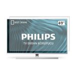 Best Ekran Grundig 49 İnç 123 cm Tak Çıkar Şeffaf Askı İpli Tv Ekran Koruyucu Paneli