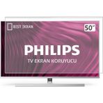 Best Ekran Philips 50" Inç 126 cm Tv Ekran Koruyucu - The one Ambilight Smart 4k-8k Led UHD Android Ultra hd uyumlu - 50 inç