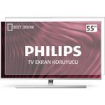 Best Ekran Philips 55OLED809 Tv Ekran Koruyucu - Philips 55" Inç The One LED Ambilight Koruyucu - 55 inç